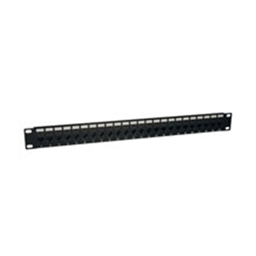 Picture of 24-Port 1U Rack-Mount Cat5e Feedthrough Patch Panel, RJ45 Ethernet, TAA