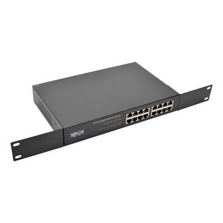 Picture of 16-Port 10/100/1000 Mbps 1U Rack-Mount/Desktop Gigabit Ethernet Unmanaged Switch, Metal Housing