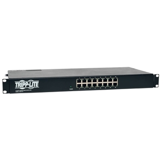 Picture of 16 Port Gigabit Ethernet Switch with 8 Outlet PDU 1U