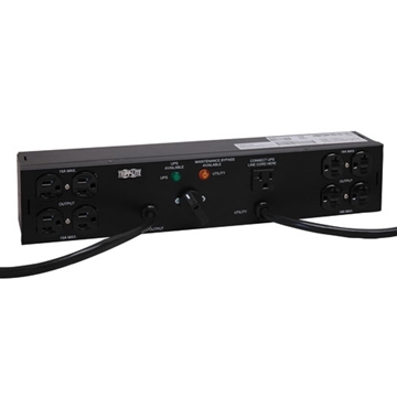 Picture of 1.9kW Single-Phase Hot-Swap PDU, 120V 20A Outlets (4-5-15R, 4-5-15/20R) 2 5-20P, 10ft  6ft Cords 2U Rack-Mount