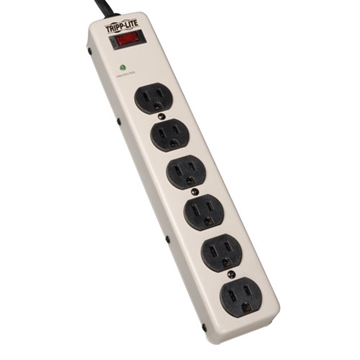 Picture of 6-Outlet Industrial Surge Protector, 6-ft. Cord, 900 Joules, 12.5 in. length