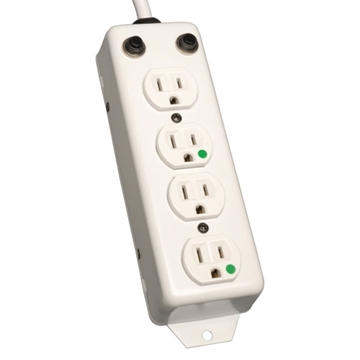 Picture of For Patient-Care Vicinity  UL 1363A Medical-Grade Power Strip with 4 15A Hospital-Grade Outlets, 15 ft. Cord