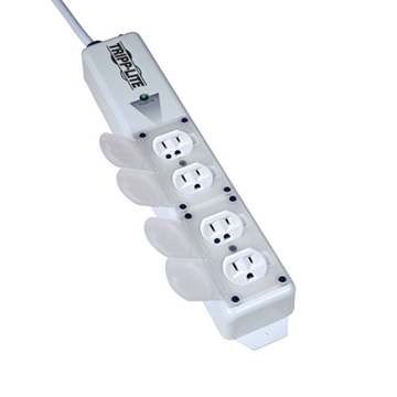 Picture of For Patient-Care Vicinity  UL 60601-1 Medical-Grade Power Strip, 4 15A Hospital-Grade Outlets, Safety Covers, 15 ft. Cord