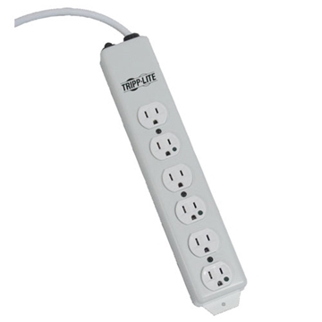 Picture of NOT for Patient-Care Vicinity  UL 1363 Medical-Grade Power Strip with 6 Hospital-Grade Outlets, 6 ft. Cord