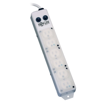 Picture of For Patient-Care Vicinity  UL 1363A Medical-Grade Power Strip; 6 15A Hospital-Grade Outlets, Safety Covers, 15 ft. Cord