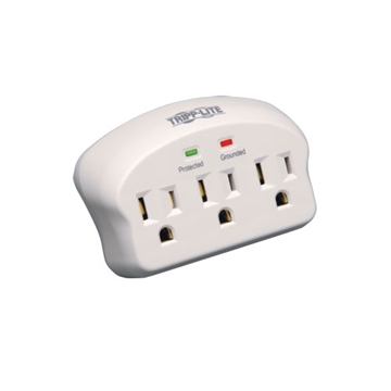 Picture of Protect It! 3-Outlet Surge Protector, Direct Plug-In, 660 Joules, 2 Diagnostic LEDs