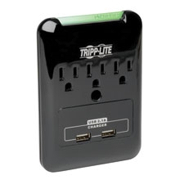 Picture of Protect It! 3-Outlet Surge Protector, Direct Plug-In, 540 Joules, 2.1 A USB Charger, Diagnostic LED
