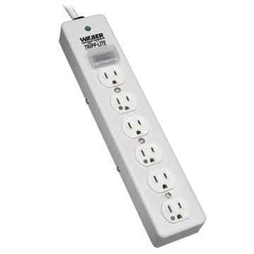Picture of NOT for Patient-Care Rooms - UL1363 Hospital-Grade Surge Protector with 6 Hospital-Grade Outlets, 6 ft. Cord, 1050 Joules
