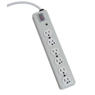 Picture of NOT for Patient-Care Rooms - UL1363 Hospital-Grade Surge Protector with 6 Hospital-Grade Outlets, 15 ft. Cord, 1050 Joules