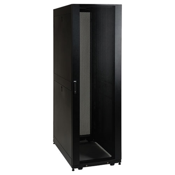 Picture of 45U SmartRack Standard-Depth Server Rack Enclosure Cabinet with doors  side panels