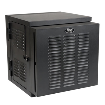 Picture of SmartRack 12U NEMA 12 Switch-Depth Wall-Mount Rack Enclosure Cabinet for Harsh Environments, Hinged Back