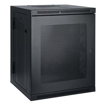 Picture of SmartRack 15U Low-Profile Switch-Depth Wall-Mount Rack Enclosure Cabinet, Hinged Back