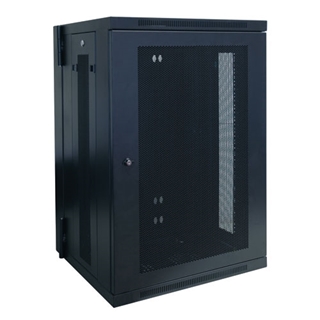Picture of SmartRack 18U Low-Profile Switch-Depth Wall-Mount Rack Enclosure Cabinet, Hinged Back