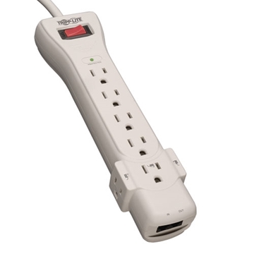 Picture of Protect It! 7-Outlet Surge Protector, 6-ft. Cord, 1080 Joules, Fax/Modem Protection, RJ11