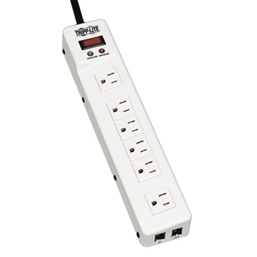 Picture of Protect It! Surge Protector with 6 Right Angle Outlets, 15-ft. Cord, 1340 Joules, Tel/Modem Protection