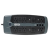 Picture of Protect It! 10-Outlet Surge Protector, 8 ft. Cord with Right-Angle Plug, 2395 Joules, Tel/DSL Protection, Black Housing