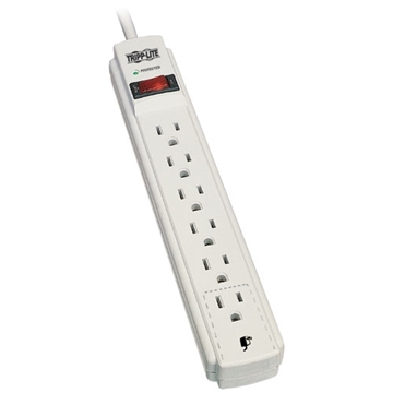 Picture of Protect It! 6-Outlet Surge Protector, 8-ft. Cord, 990 Joules, Low-Profile Right-Angle 5-15P plug