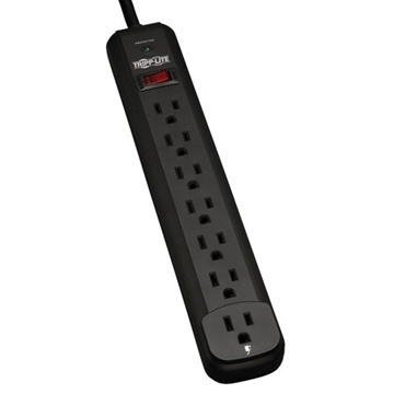 Picture of Protect It! 7-Outlet Surge Protector, 12 ft. Cord, 1080 Joules, Diagnostic LED, Black Housing