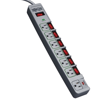 Picture of Eco-Surge 7-Outlet Surge Protector, 6-ft. Cord, 1080 Joules, Individually-Controlled