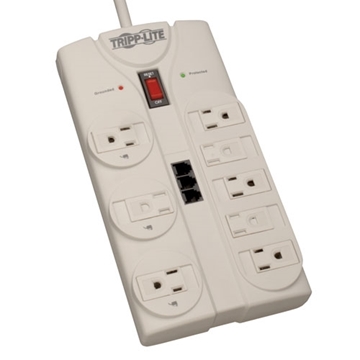 Picture of Protect It! 8-Outlet Computer Surge Protector, 8-ft. Cord, 2160 Joules, Tel/Modem/Fax Protection