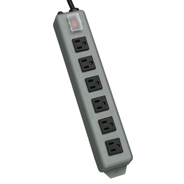 Picture of Waber-by-Tripp Lite Industrial Power Strip with 6 Right-Angle Outlets, 15-ft. Cord, Mounting Tabs