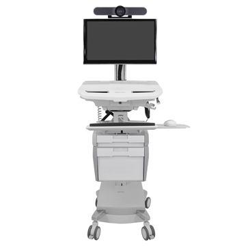 Picture of StyleView Telemedicine Cart, Single Monitor, Powered, US/CA/MX