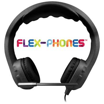 Picture of Kid's Flex-Phones#8482; TRRS Headset with Gooseneck Microphone, Black