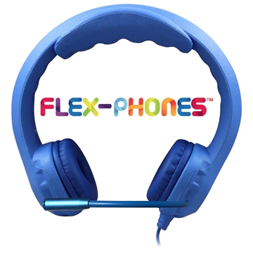 Picture of Kid's Flex-Phones#8482; USB Headset with Gooseneck Microphone, Blue