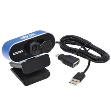 Picture of USB Webcam with Microphone for Laptops and Desktop PCs, HD 1080p, Lens Privacy Cover