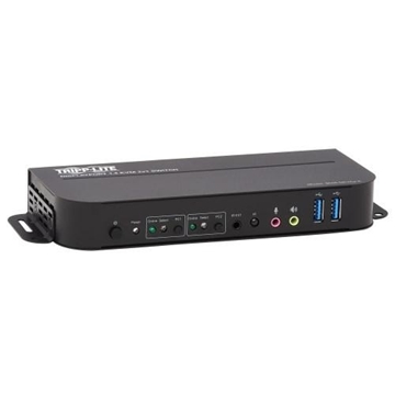 Picture of 2-Port DisplayPort/USB KVM Switch - 4K 60 Hz, HDR, HDCP 2.2, IR, DP 1.4, USB Sharing, USB 3.0 Cables