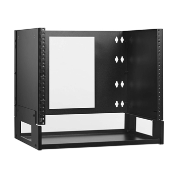 Picture of 8U Wall-Mount Bracket with Shelf for Small Switches and Patch Panels, Hinged