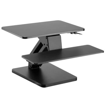 Picture of Safe-IT Adjustable-Height Sit-Stand Desktop Workstation, Antimicrobial Protection