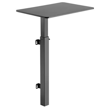 Picture of Safe-IT Adjustable-Height Wall-Mount Workstation - Antimicrobial Protection, Black