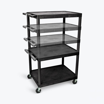 Picture of Multi-Height AV Cart - Three Large Shelves