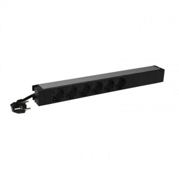 Picture of 19 Inch PDU LCS#179; - 1 U - 6 Outlets X 2P+E