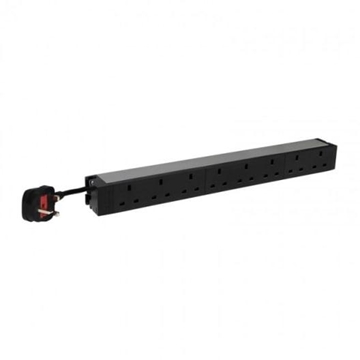 Picture of 19 Inch PDU LCS#179; - 1 U - 8 Outlets X 2P+E - British Standard