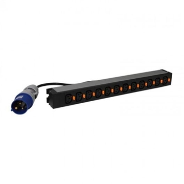 Picture of 19 Inch PDU LCS#179; - 1 U - 12 Outlets X C13 - IEC 60320 Standard