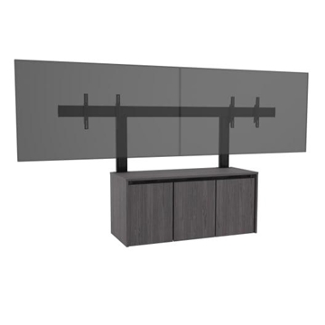Picture of C5 Credenza Dual Large Display Mount for up to 65" Displays and 62" from the floor