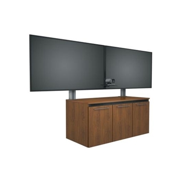 Picture of C5 Credenza Dual Monitor Mount, up to 63 Inches and 62 Inches from the Floor