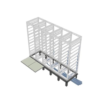 Picture of 1 Bay Riser Base for 48 Inch Deep for SNE Racks, 27 Inches Wide Racks