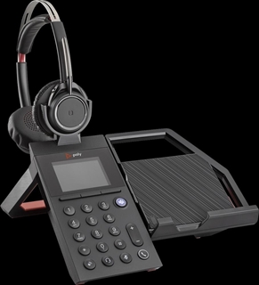 Picture of Poly Elara 60 W for Blackwire 5220. Headset included: Mobile Phone Station