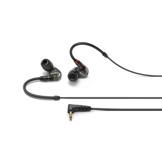 Picture of IE 400 PRO Smoky Black - In-ear monitoring headphones featuring SYS 7 dynamic transducer  detachable 1.3m black cable.