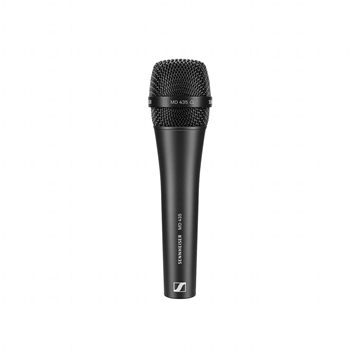 Picture of MD 435 - Handheld microphone (cardioid, dynamic) with 3-pin XLR-M. Includes (1) MZQ 800 clip  (1) carrying pouch