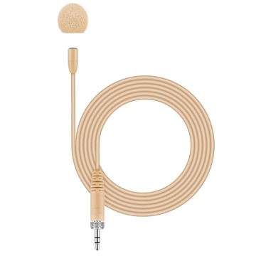 Picture of MKE ESSENTIAL OMNI-BEIGE - Lavalier microphone (omnidirectional, pre-polarized condenser) with 1.6m cable for XS Wireless  evolution wireless, beige.