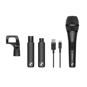 Picture of XSW-D VOCAL SET - Vocal set with (1) XS1 cardioid dynamic mic, (1) XSW-D XLR FEMALE TX, (1) XSW-D XLR MALE RX, (1) mic clamp  (1) USB charging cable