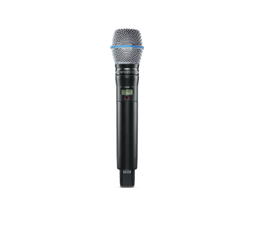 Picture of Handheld Wireless Microphone Transmitter with Beta 87C Cardioid Condenser Vocal Wireless Microphone Capsule