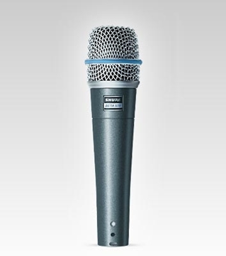 Picture of Dynamic Supercardioid Instrument Microphone with 50Hz to 16kHz frequency Response