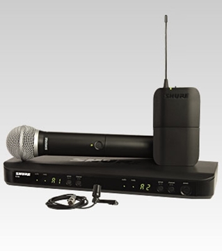 Picture of BLX1288 Dual Channel Combo Wireless System with CVL and PG58