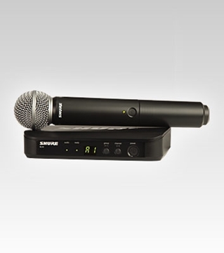 Picture of Handheld Wireless Vocal System, Includes BLX4 Receiver and BLX2/SM58 Transmitter, 518 to 542 MHz Frequency Range
