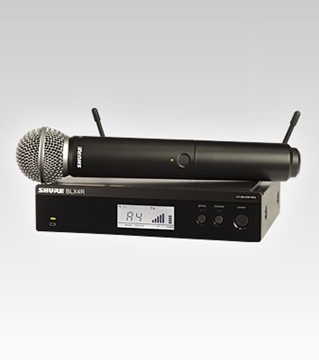 Picture of Handheld Wireless Vocal System, Includes BLX4R Receiver and BLX2/SM58 Transmitter, 518 to 542 MHz Frequency Range